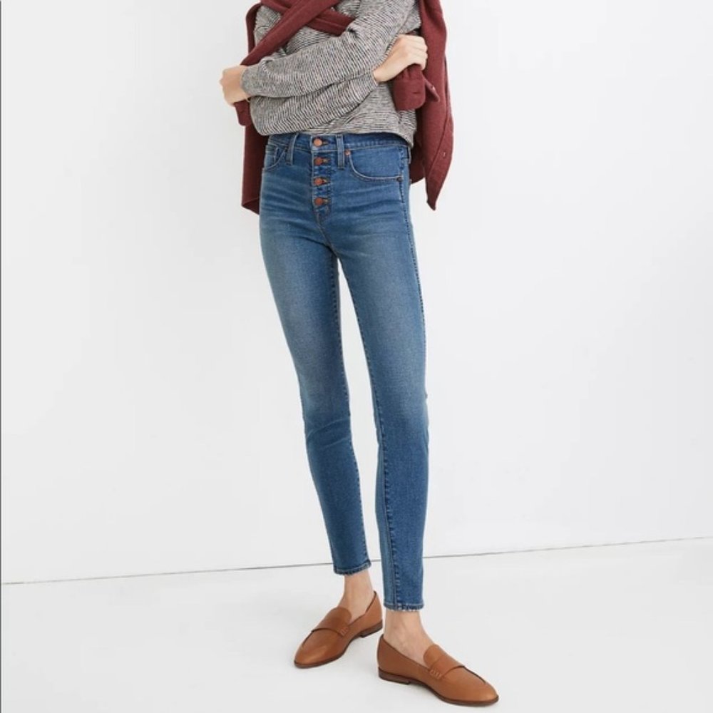 MADEWELL 10" High-Rise Skinny Jeans